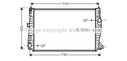 AVA QUALITY COOLING Радиатор, охлаждение двигателя AL2132